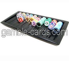 Negru tavă cip plastic